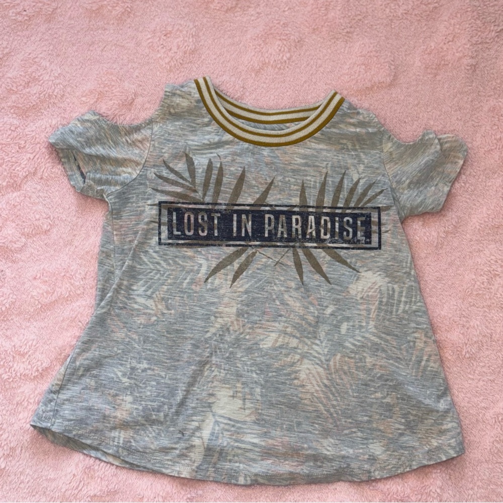 Art Class Girls Size 7/8 Medium Tropical Lost In Paradise Shirt Top